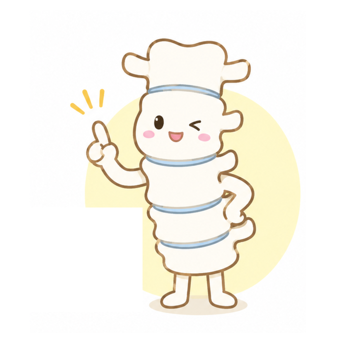 腰活ラボのキャラクター コッシー君