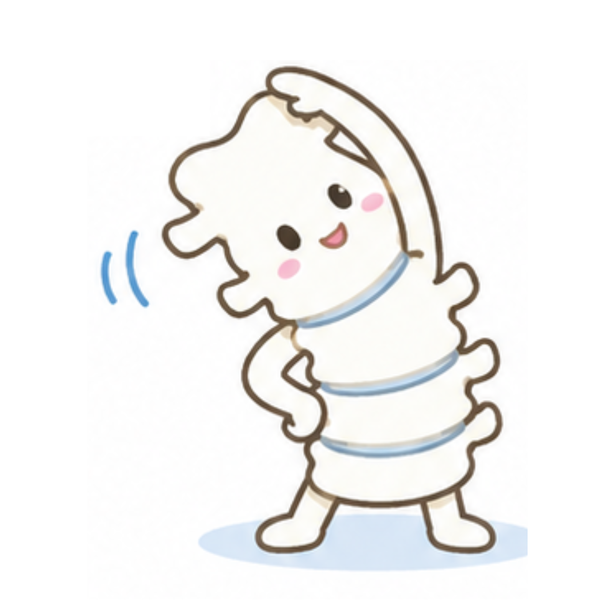 ストレッチをするコッシー君